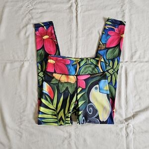 Colorful Tropical Print Leggings